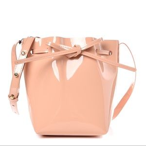Mansur Gavriel Mini Mini bucket patent Rosa bag